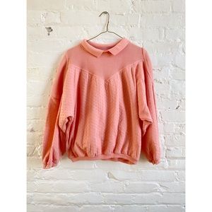 Vintage 1980s Pink Heart Sweatshirt